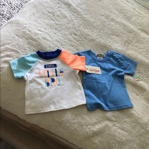 Bundle of boys shirts new with tags 0/3 mo 0/6mo